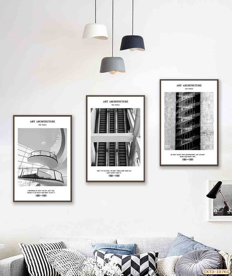 Kiến trúc thành phố - đen trắng CKT3-107KG